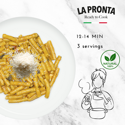 LIQUIDATION! La Pronta, Ziti Alla Mariana, Pasta Mix, , 3 Servings, Mix with Boiling Water, 100% Natural 7.05 oz / (200 g)