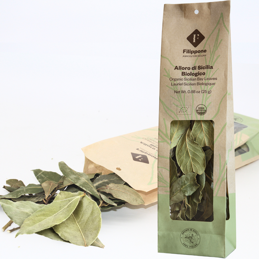Filippone® Organic Bay Leaves, (25 g)(0.88 oz), Italian Dried Leaf
