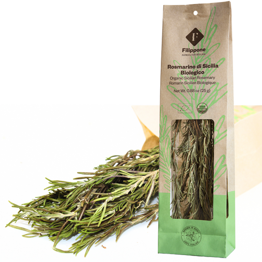 Filippone® Organic Dried Rosemary bunches 0.88 oz (25 g), Italian Dried Rosemary Leaves