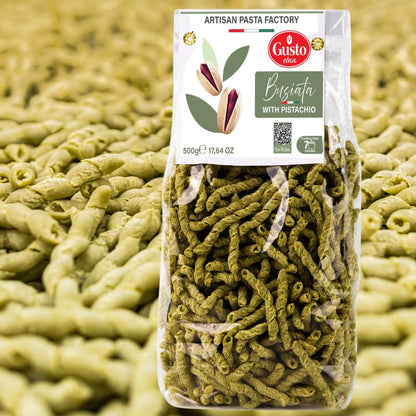 Artisan Busiata with Pistachio – A gourmet twist on a Sicilian classic