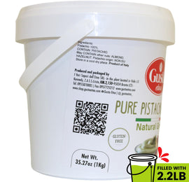Gusto Etna Pure Pistachio Paste 3kg (6.6 lb) Tub – 100% Pistachios, Unsweetened Italian Pistachio Butter, Professional Use