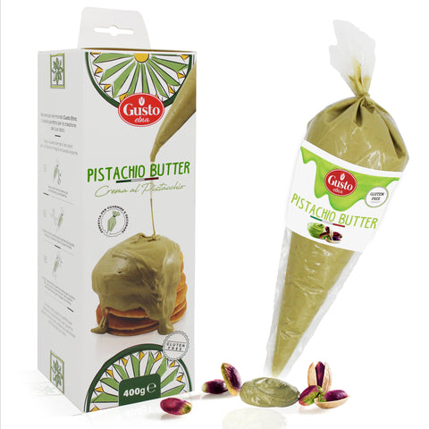 Gusto Etna pistachio butter, pistachio cream, pistachio paste, pistachio pouch 