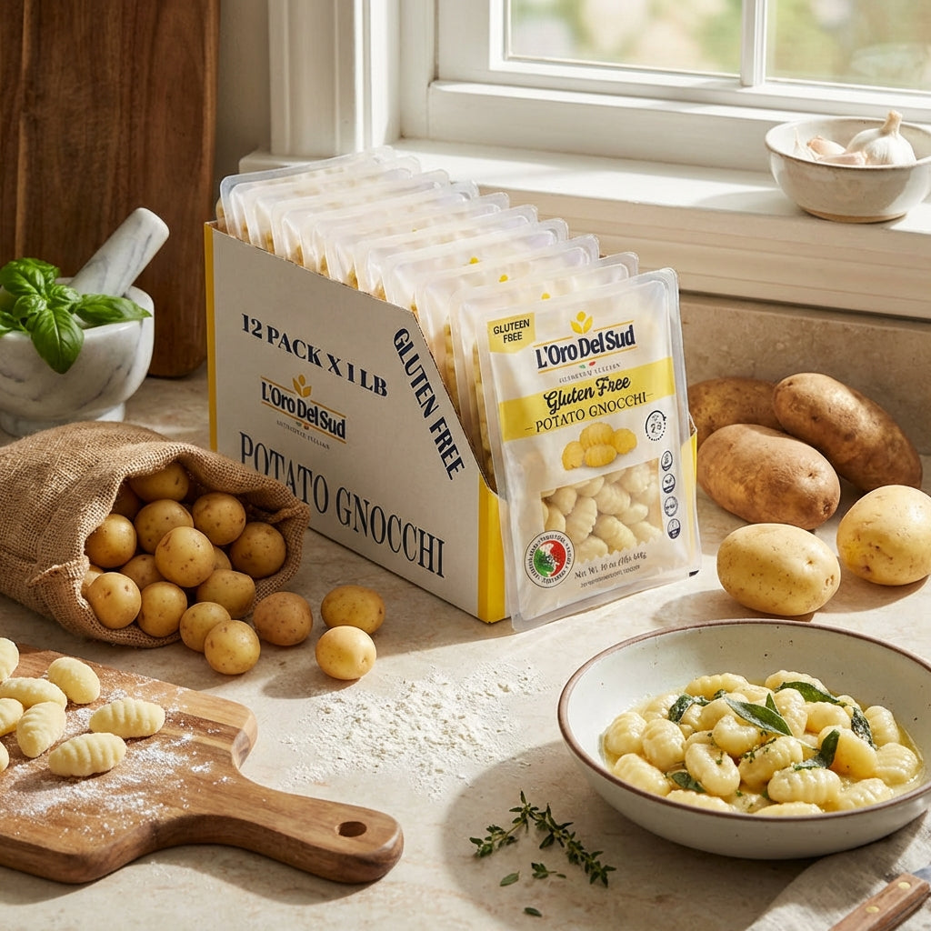 L'Oro Del Sud, Gluten-Free Potato Gnocchi, 12 Pack x 1 lb