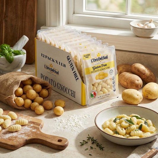 L'Oro Del Sud, Gluten-Free Potato Gnocchi, 12 Pack x 1 lb