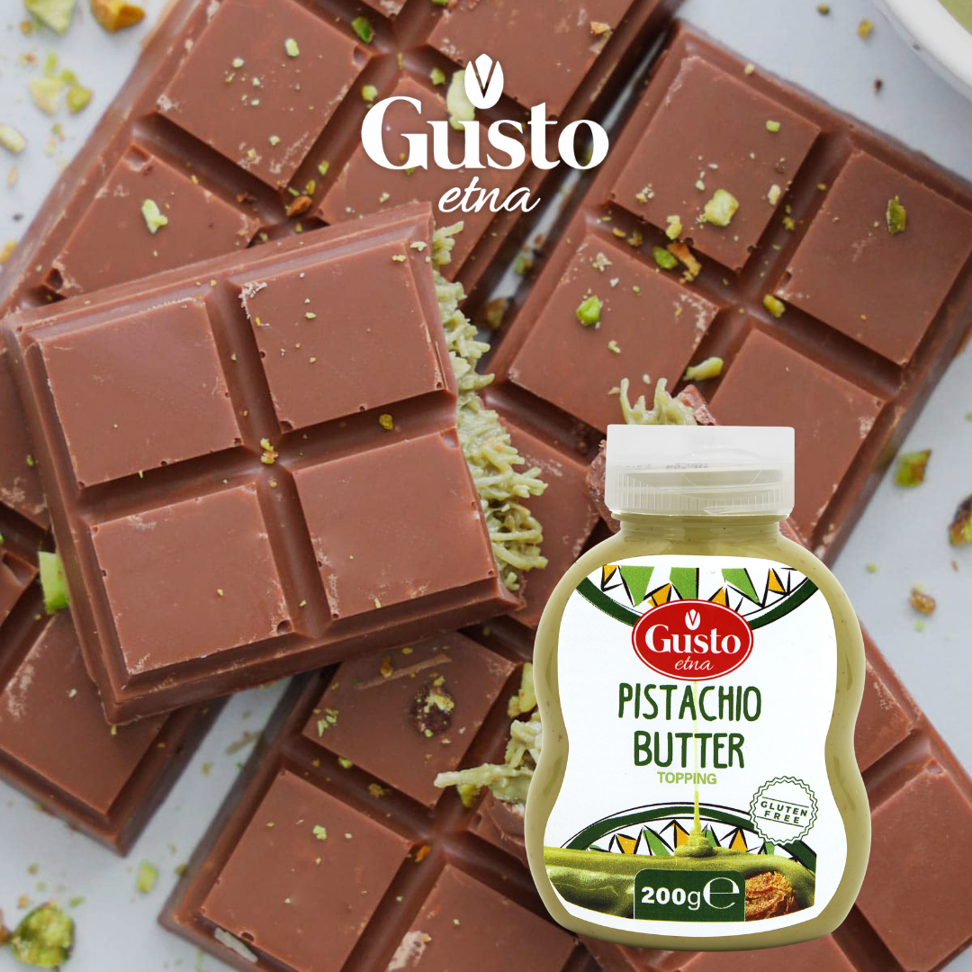 Gusto Etna pistachio cream for Dubai chocolate bar 