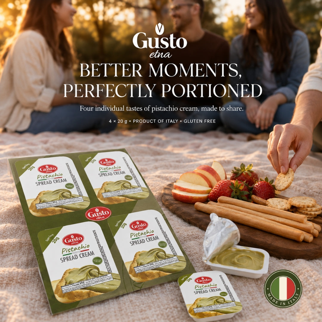 Gusto Etna, Pistachio Cream Cups, 40 Cups, 20 g each
