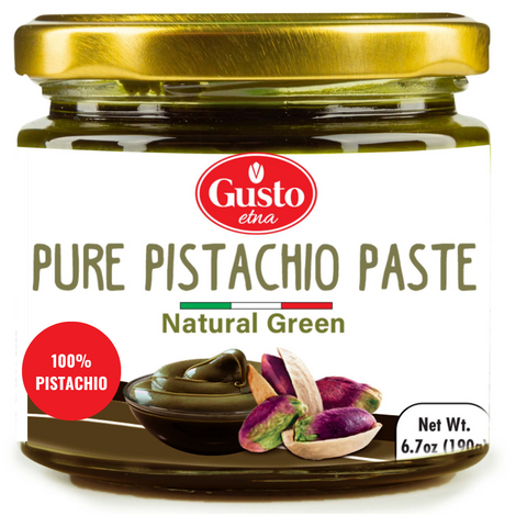 Gusto Etna, Pure Sicilian Pistachio Paste, Unsweetened, 6.7 oz (190 g)