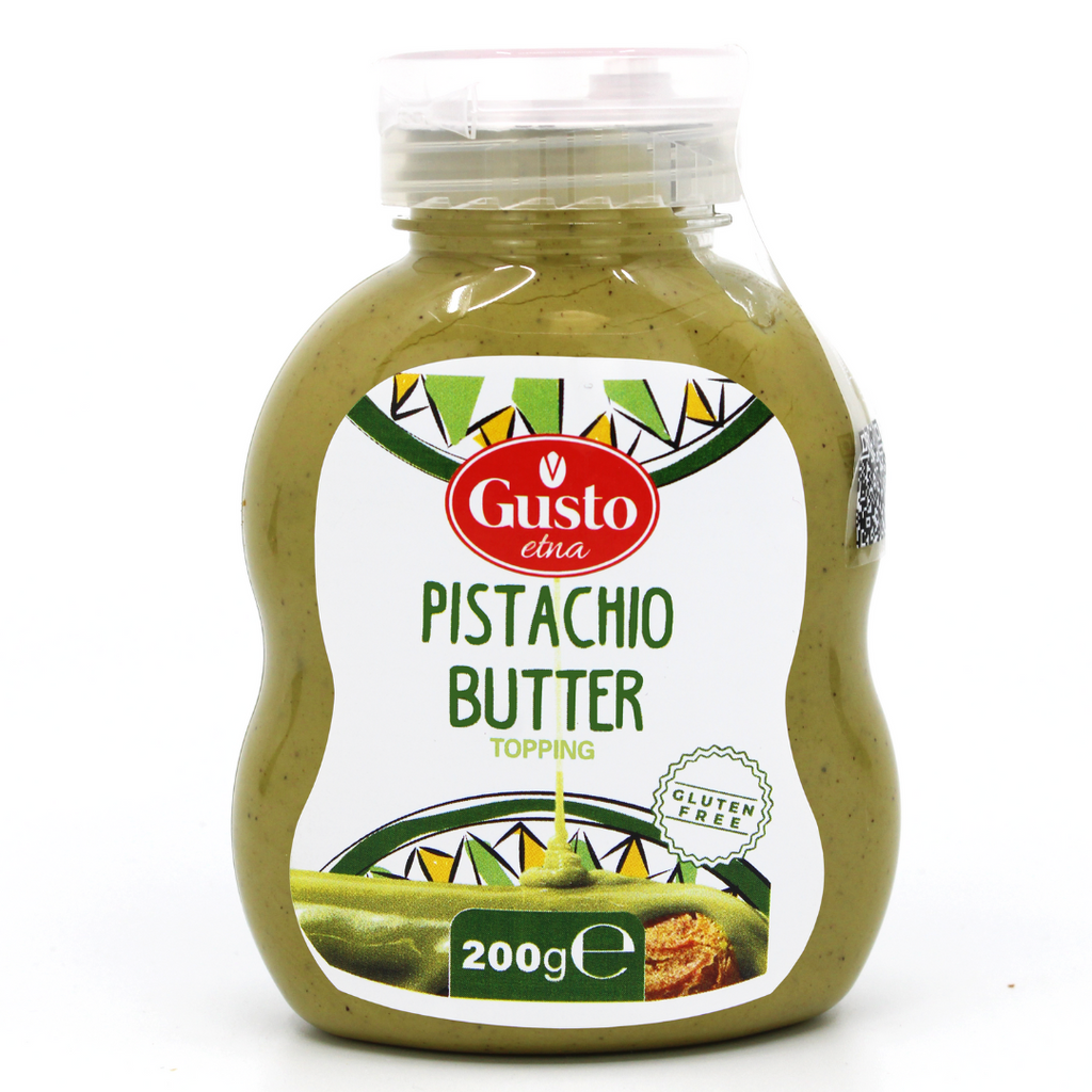 Gusto Etna, Pistachio Butter Squeeze Botttle 200 g (7.05 oz), Sicilian Pistachio Cream