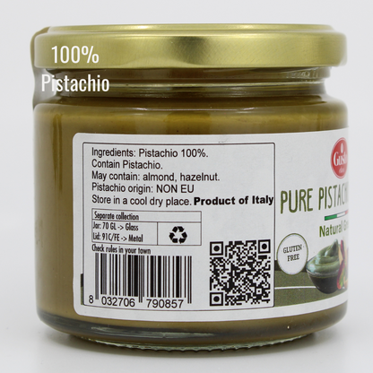 Gusto Etna, Pure Sicilian Pistachio Paste, 100%pistachio, unsweetened, 6.7 oz (190g)