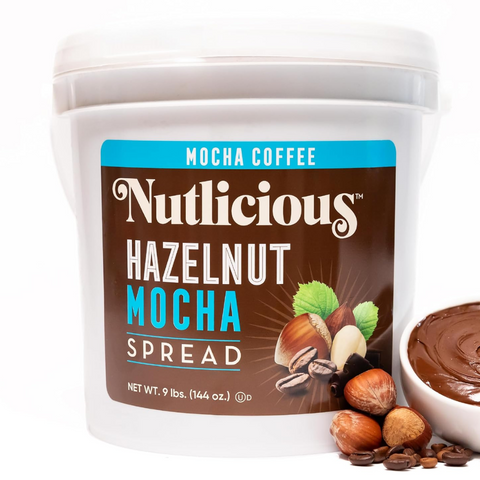 Nutlicious, Hazelnut Mocha Spread for Food Service (9 lb) Bucket