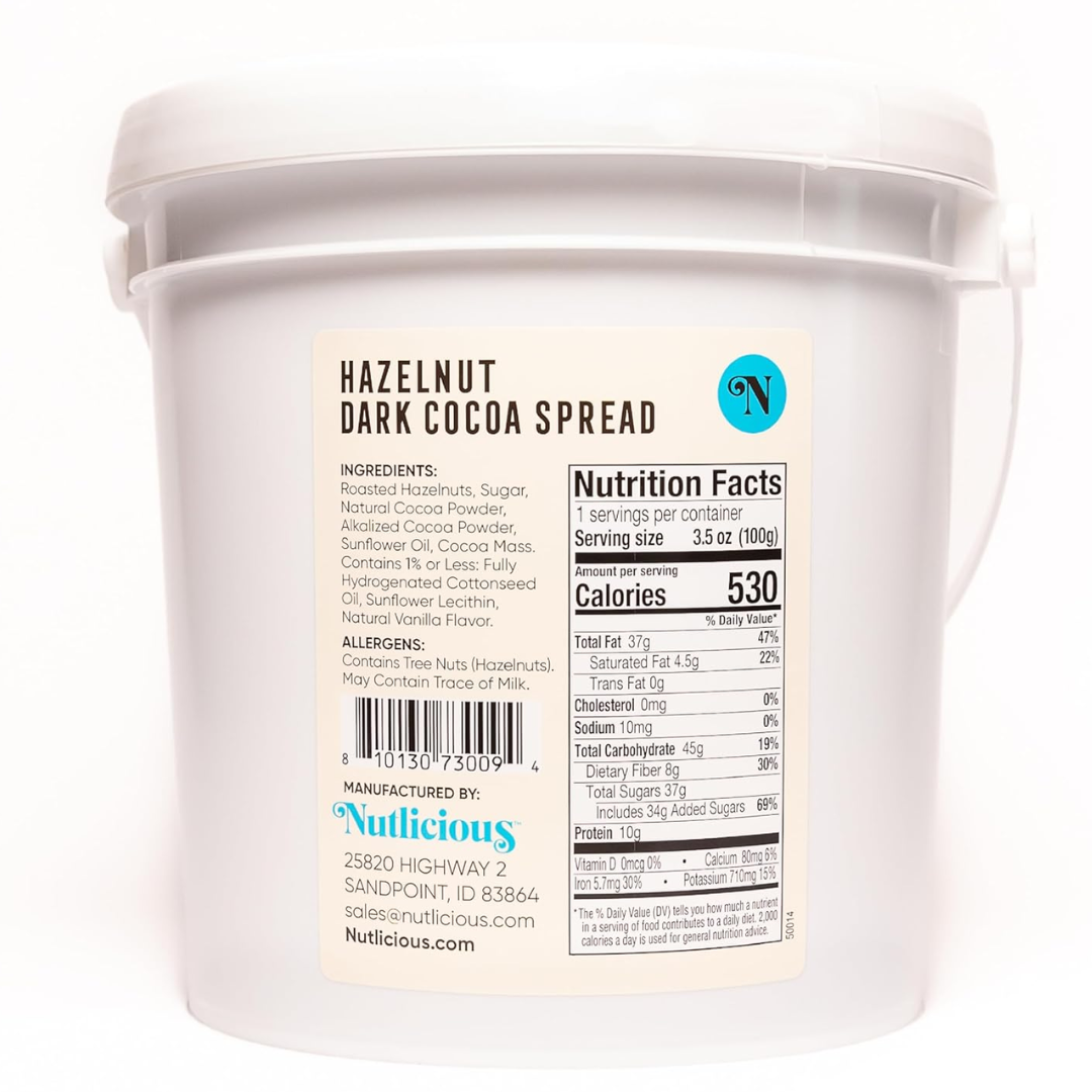 Nutlicious, Hazelnut Cocoa Spread (9 lb)