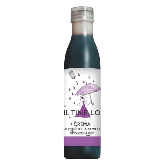 IL TINELLO, Glaze with Balsamic Vinegar of Modena IGP Crema all'Aceto Balsamico di Modena IGP, (8.45 fl oz) 250ml