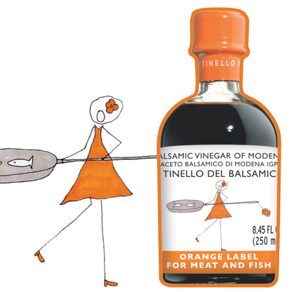 IL TINELLO, Aceto Balsamico di Modena IGP, Orange Label, (8.5 fl oz) 250ml