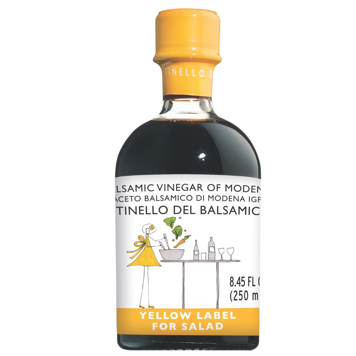 IL TINELLO, Aceto Balsamico di Modena IGP, Balsamic Vinegar, Yellow Label, (8.5 fl oz) 250ml