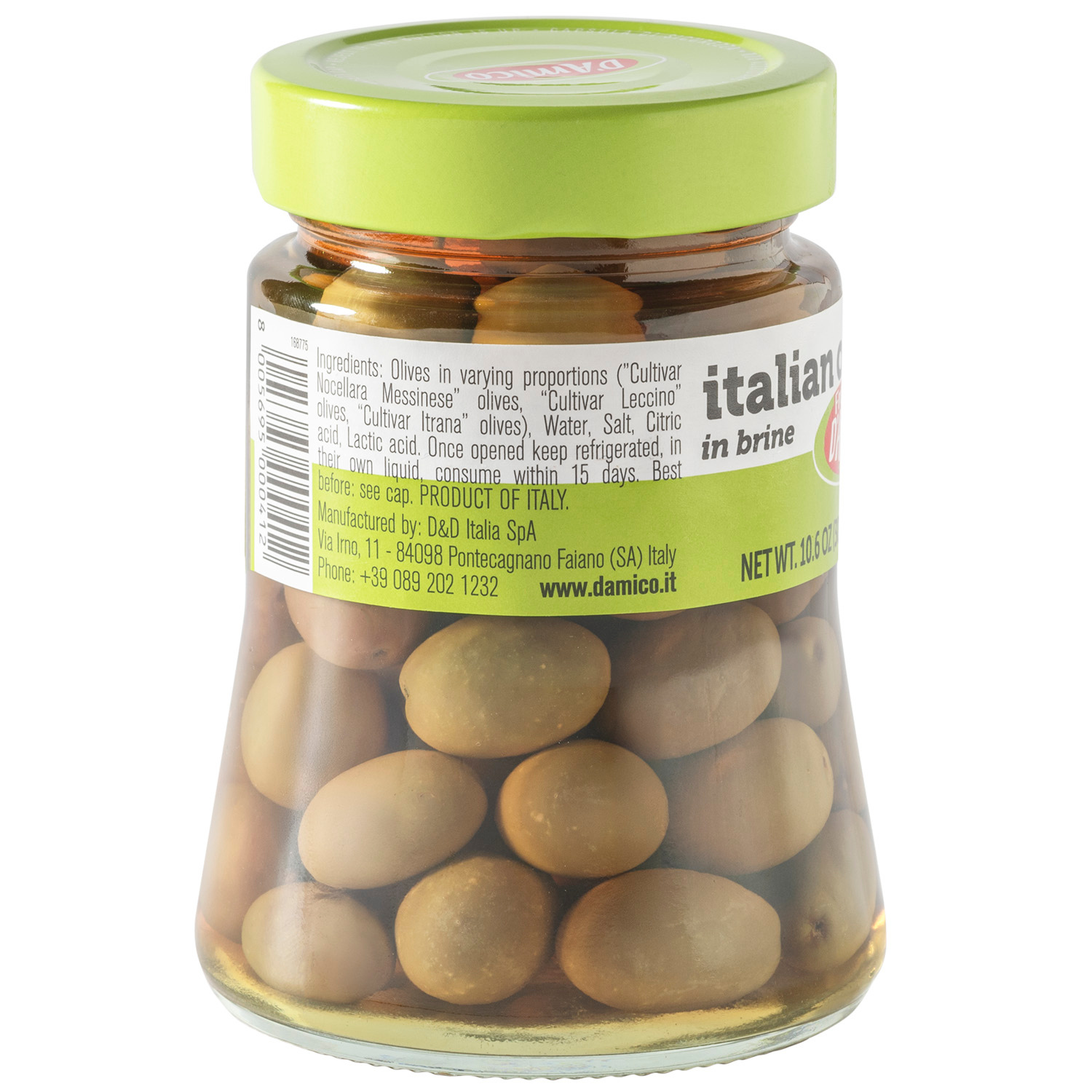 Fratelli D'Amico, Italian Olives Mix, Mediterranean Olives Mixed, Net WT 10.6 oz, Product of Italy, Fratelli D'Amico