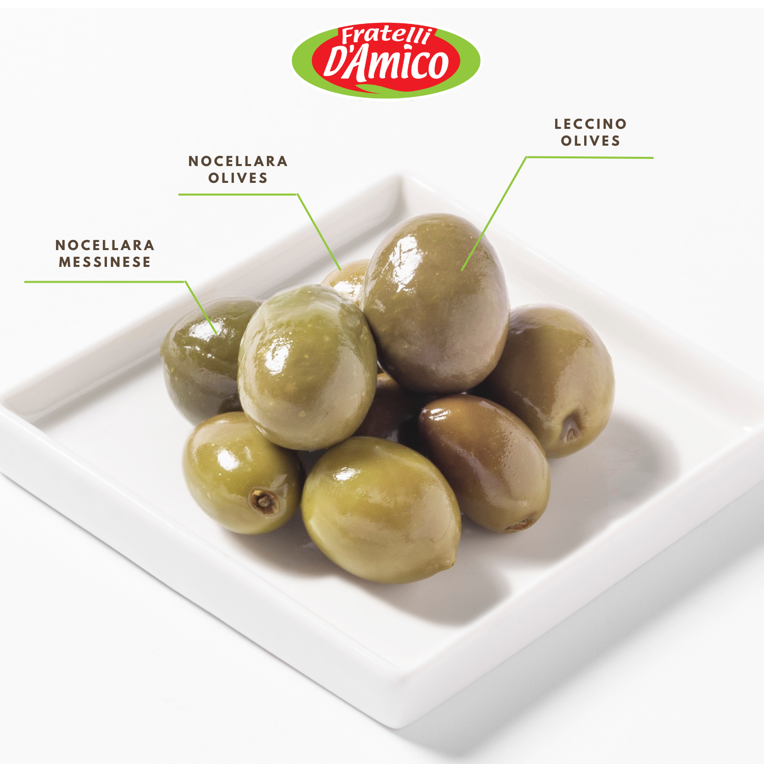 Fratelli D'Amico, Italian Olives Mix Pitted with garlic and red and yellow peppers