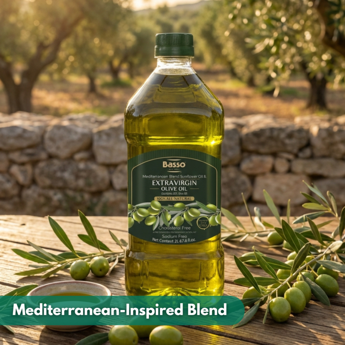 Basso 1904 Sunflower & EVOO Blend 2 L | 80% / 20% – Wholesale Basso 1904 Sunflower & EVOO Blend 2 L | 80% / 20% – Wholesale