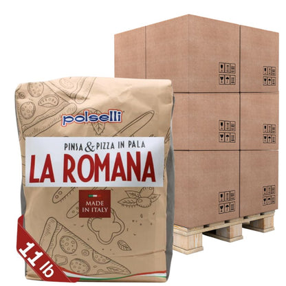 PALLET SPECIAL - Polselli, La Romana Pinsa & Pizza in Pala Flour, Tipo 0 Flour, 100 bags x 5 kg (11 lb)