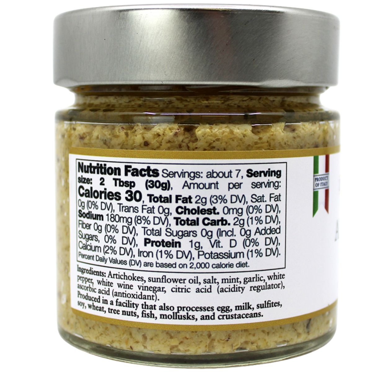 Authentic Italian artichoke spread with a smooth, velvety texture and savory flavor. Perfect for bruschetta, pasta, pizza, and charcuterie boards