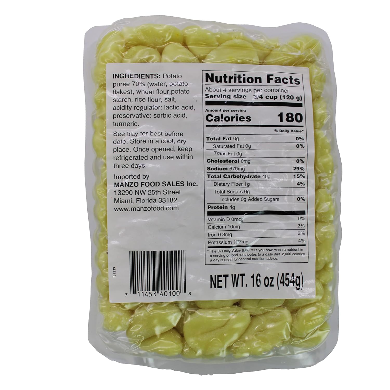 L’Oro Del Sud Mariella potato gnocchi 12 pack, authentic Italian pasta