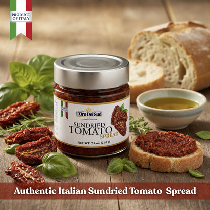 L'Oro Del Sud Sun Dried Tomato Spread with Herbs 7.4 oz