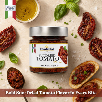 L'Oro Del Sud Sun Dried Tomato Spread with Herbs 7.4 oz