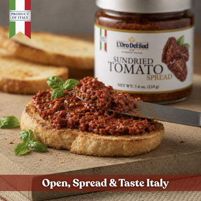 L'Oro Del Sud Sun Dried Tomato Spread with Herbs 7.4 oz