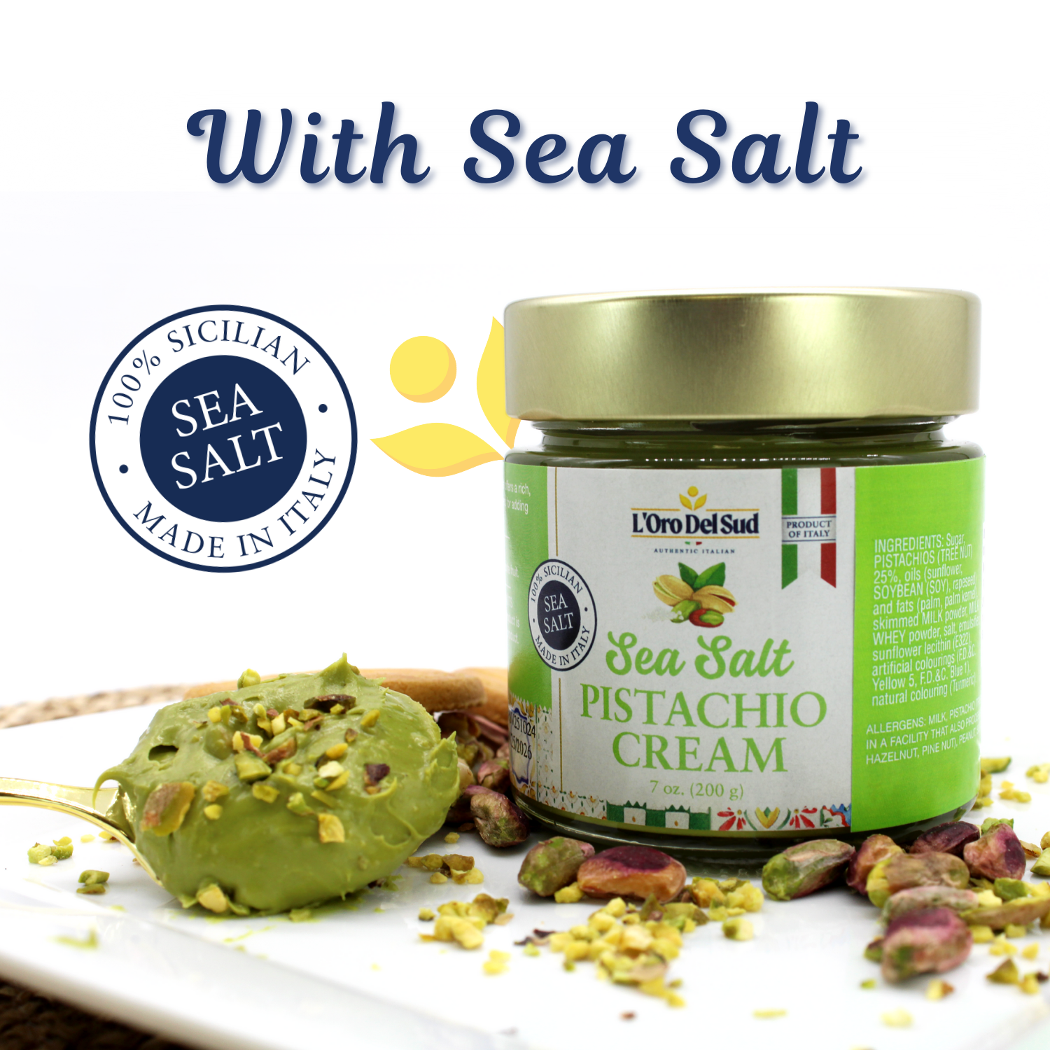 L’Oro Del Sud, Pistachio Cream with Sea Salt