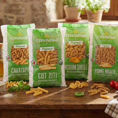 Experience the authentic flavor and texture of L’Oro Del Sud Organic Cut Ziti Pasta. Made from 100% organic durum wheat semolina, these smooth, tube-shaped pasta pieces are perfect for baked pasta dishes, casseroles, and hearty sauces. 