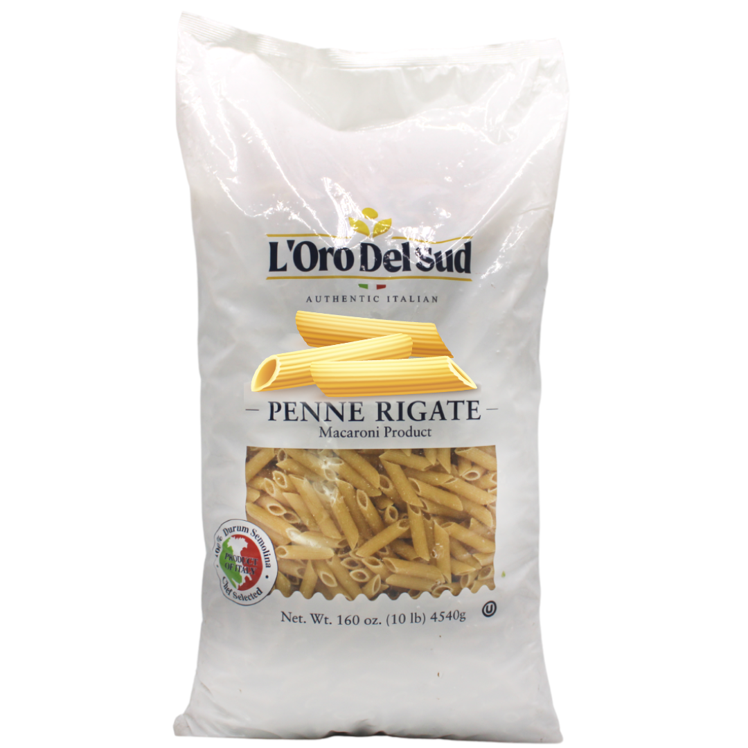 L'Oro Del Sud Penne Rigate Pasta 10 lb. Bags