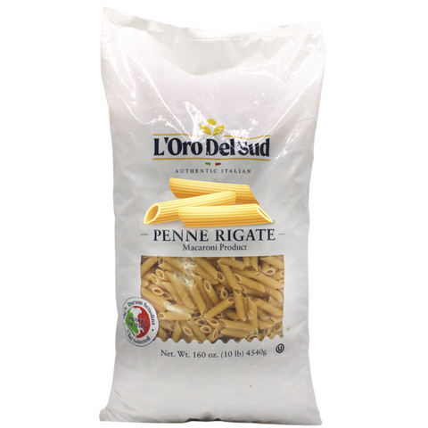 L'Oro Del Sud Pennette Rigate Pasta - 10lb Bag