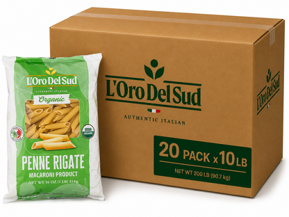 L'Oro Del Sud, Organic Penne Rigate Pasta 20 Pack x 1 lb