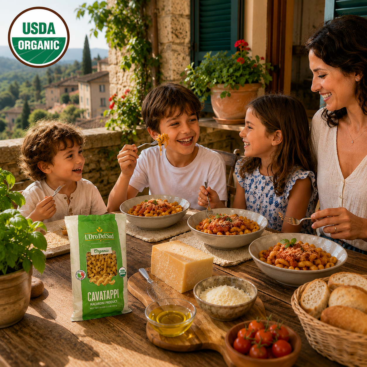 L'Oro Del Sud, Organic Cavatappi Pasta, 1 lb