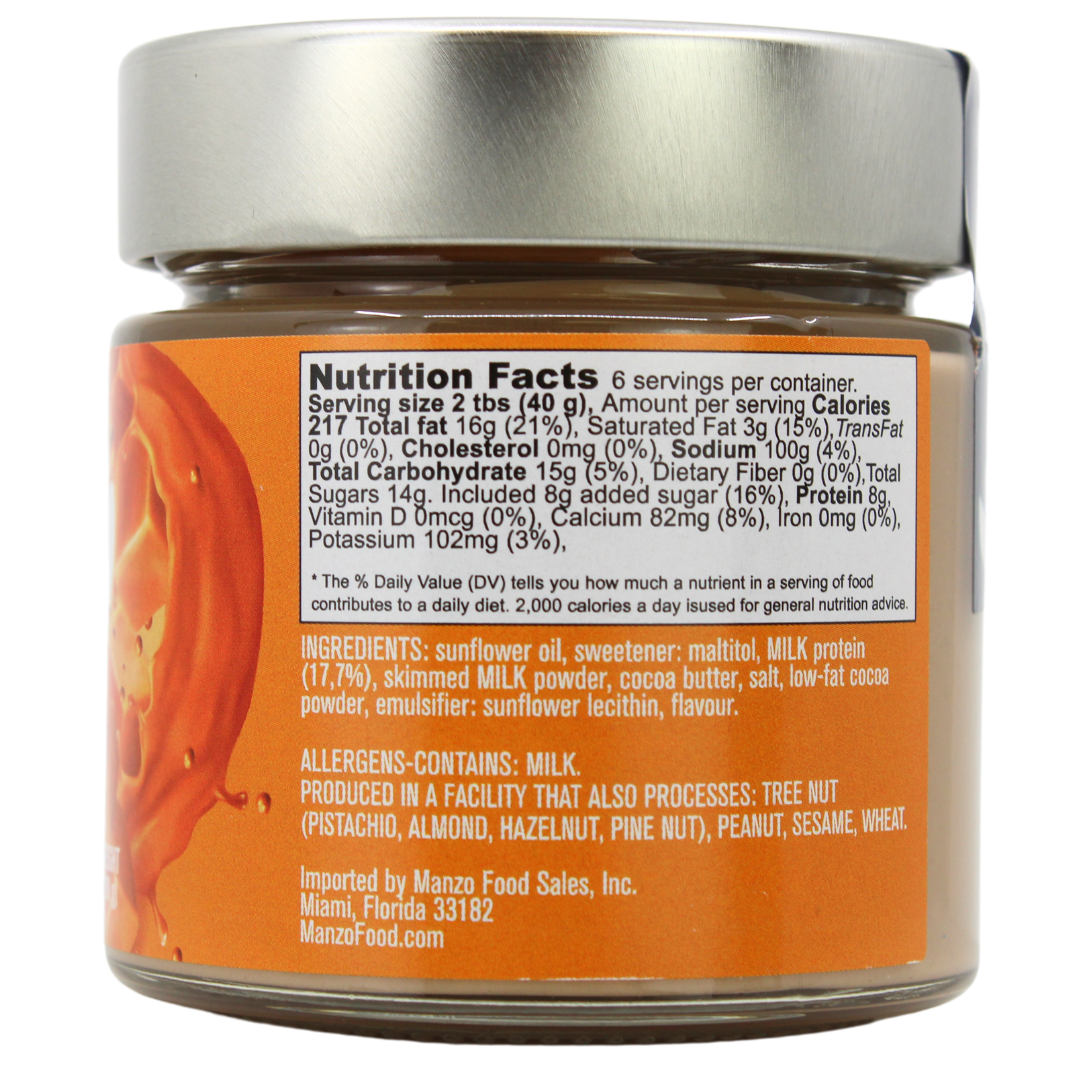 L’Oro Del Sud, Caramel Protein Spread – High Protein, 8g Protein per Serving, Italian Caramel Cream, Non-GMO, Vegan