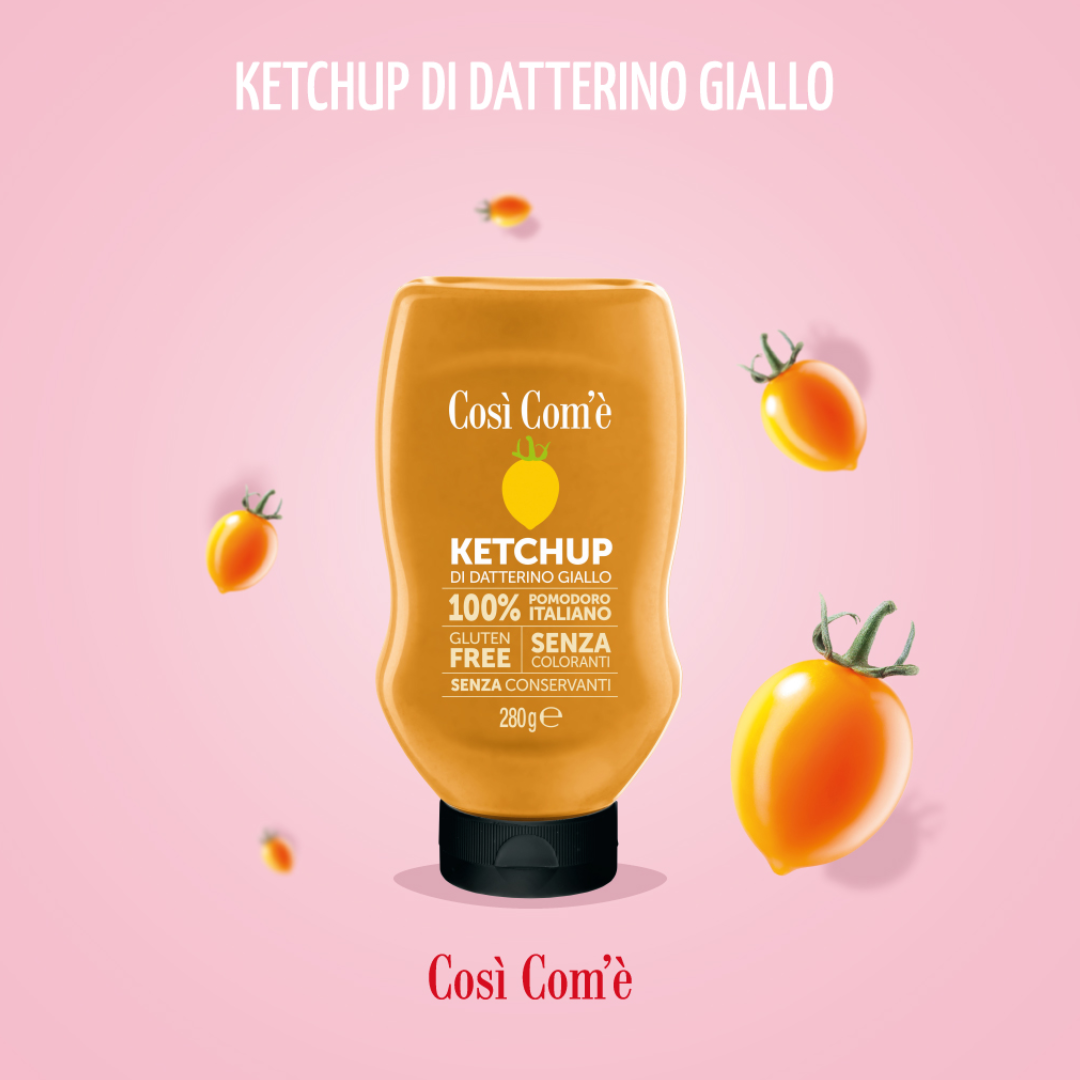 Così Com'è, Italian Yellow Tomatoes Ketchup, 9.88 oz