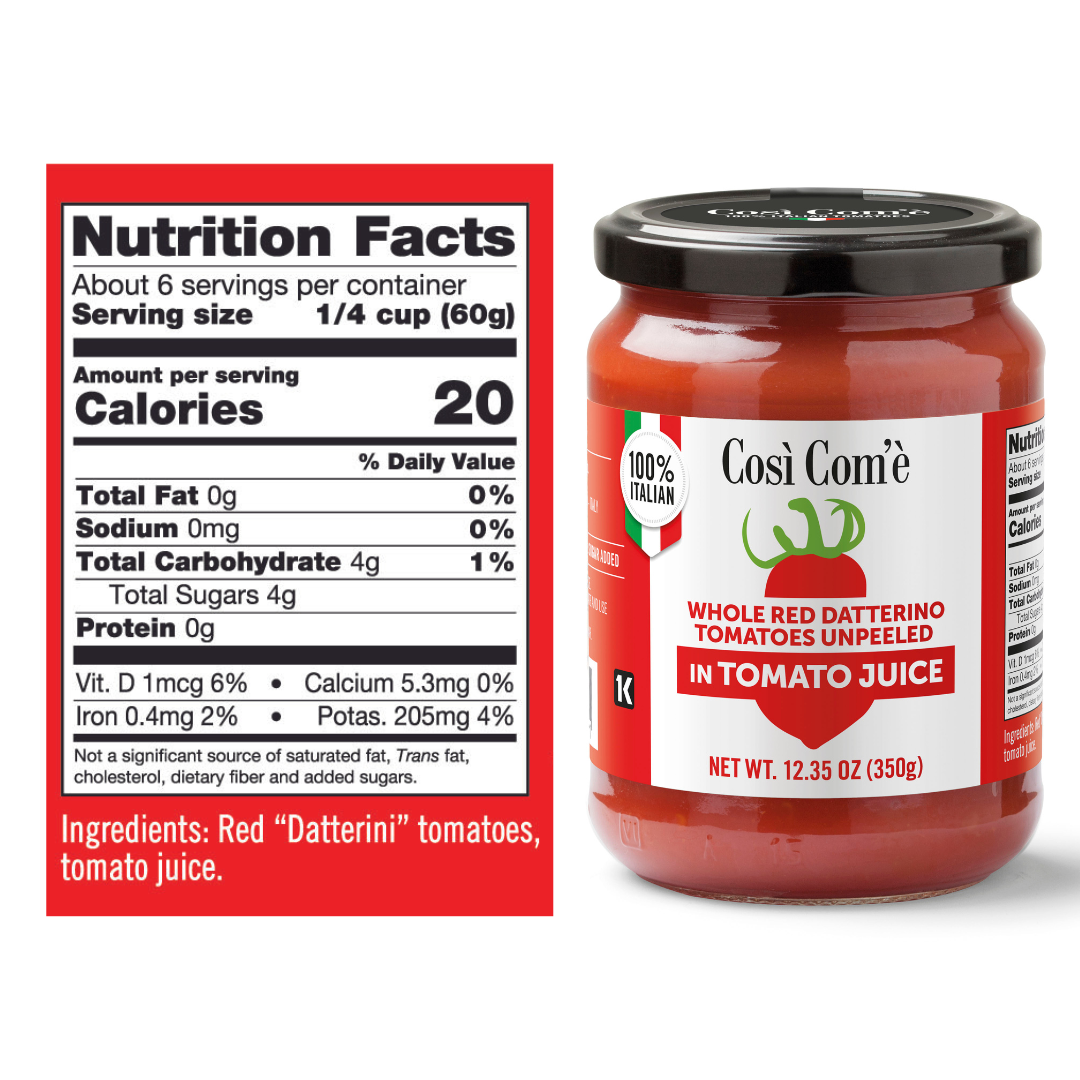 Così Com'è- Datterini Tomatoes in Juice (12.3oz)