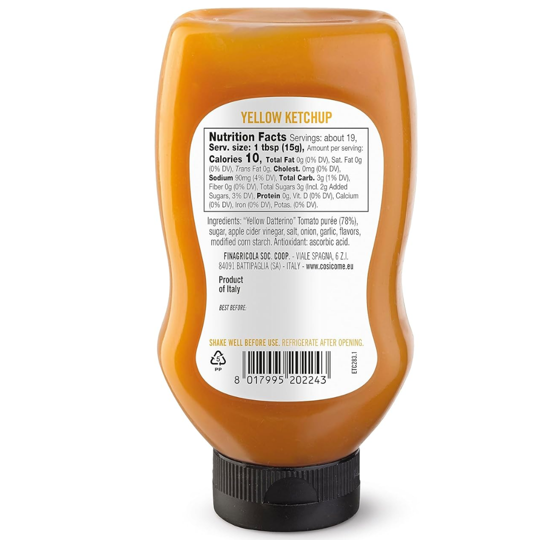 Così Com'è, Italian Yellow Tomatoes Ketchup, 9.88 oz