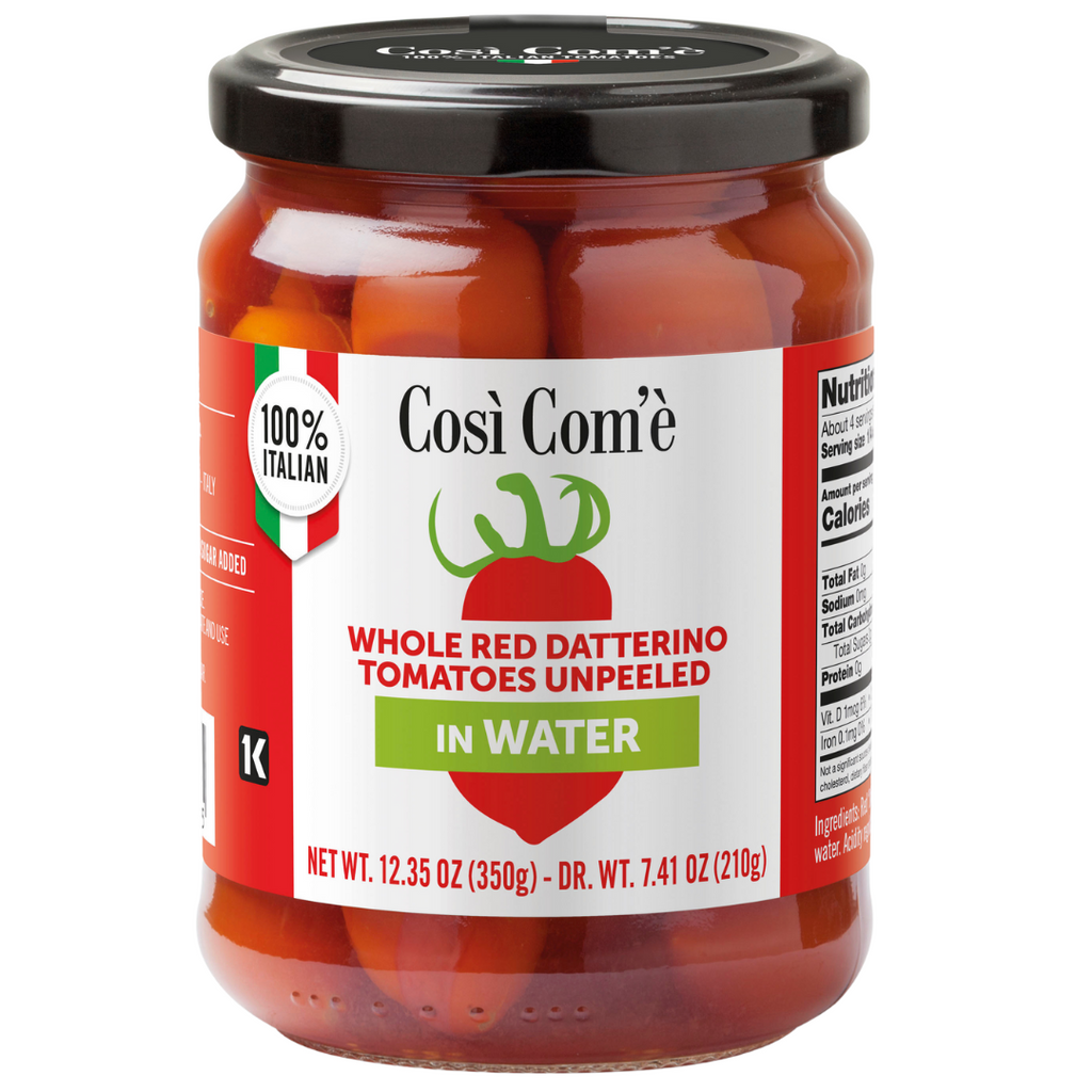 Così Com'è, Datterino Red Tomatoes Unpeeled in Water (12.3 oz)