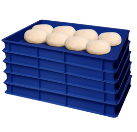 (5 Pack) Blue, Dough Proofing Box (23.6 inch x 15.74 inch x 2.75 inch)
