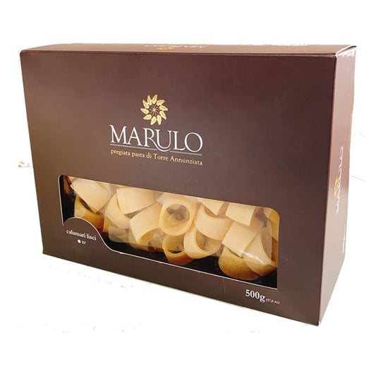 Marulo, Calamarata Pasta, Artisan Bronze Die-Cut Pasta, 12 Pack