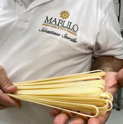 Marulo, Tagliatelle Pasta, Artisan Bronze Die-Cut Pasta, Pack of 12