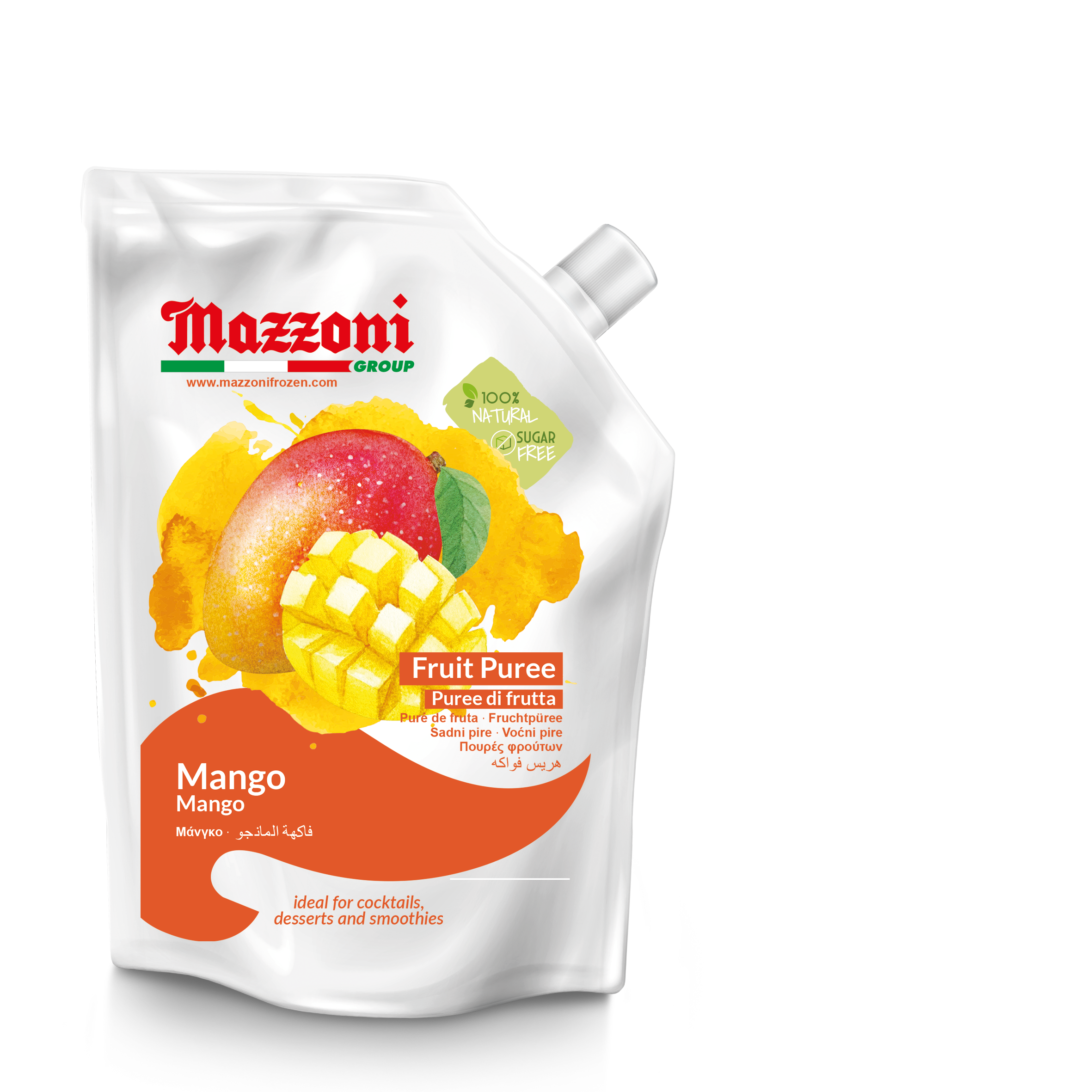 Manzzoni Mango puree, Mango puree, Mango puree, Mango passion fruit pulp, Mazzoni Mango pulp
