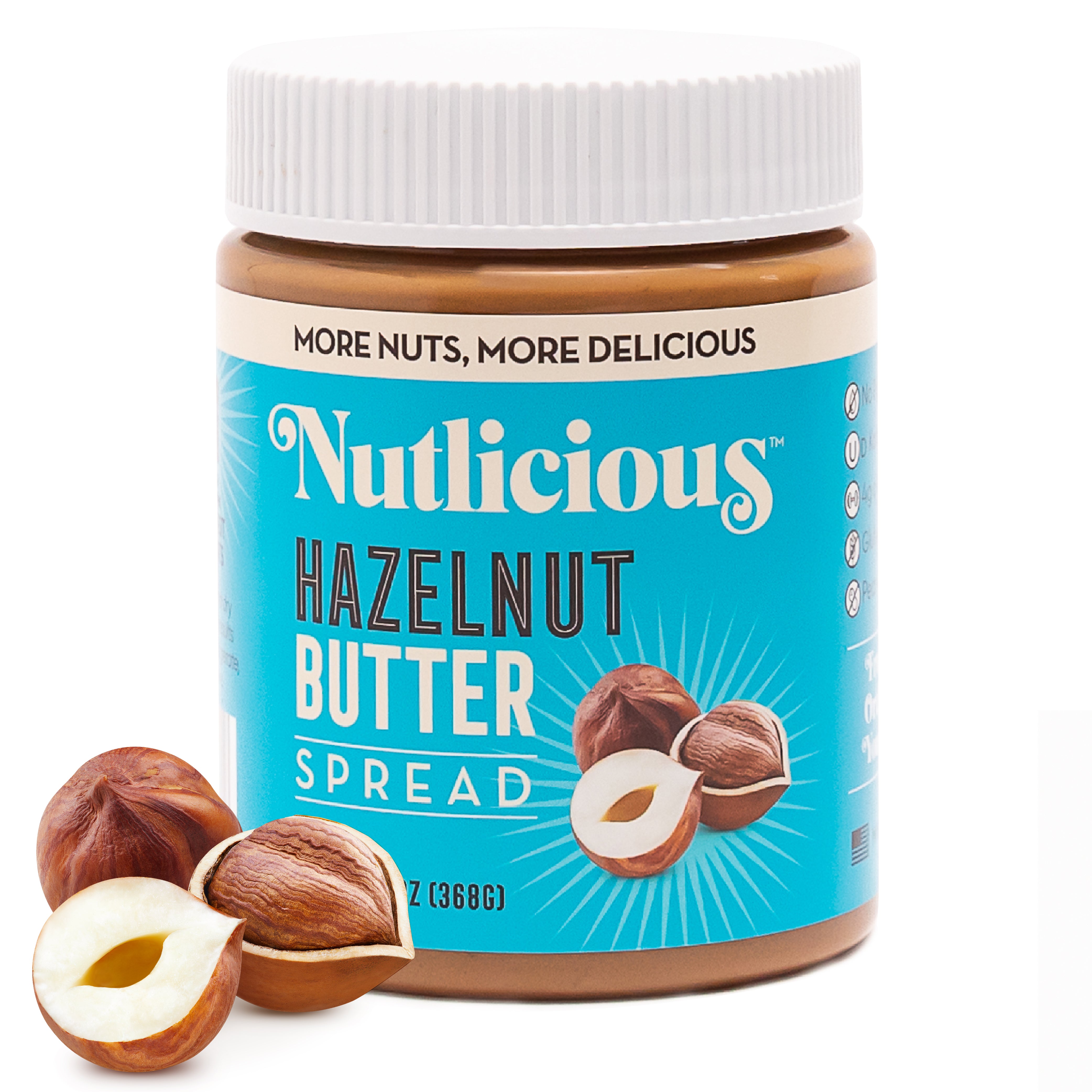 Nutlicious, Hazelnut Butter Spread (13 oz)