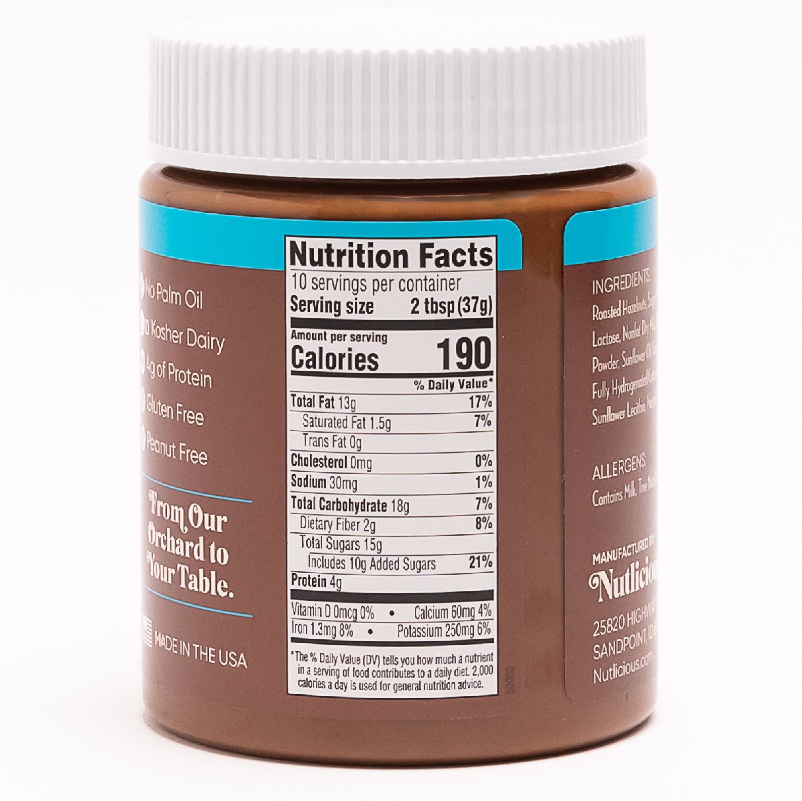 Nutlicious, Hazelnut Cocoa Spread (13 oz)