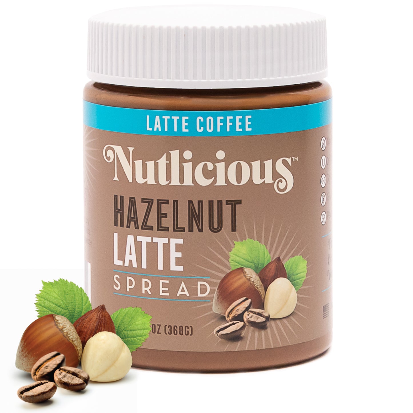 SALE Nutlicious, Hazelnut Latte Spread (13 oz)