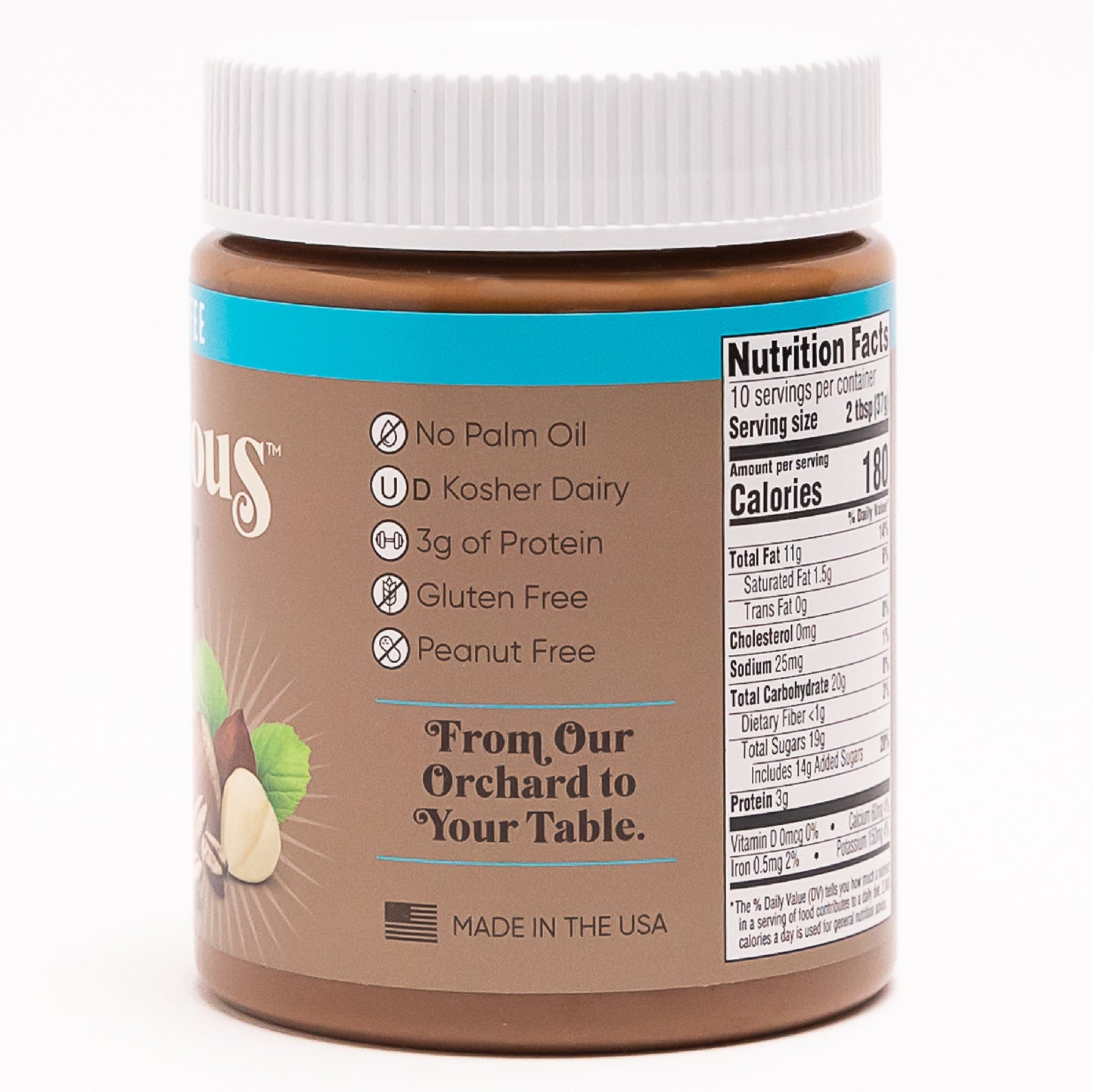 LIQUIDATION! Nutlicious, Hazelnut Latte Spread Best by 09/2025 (13 oz)