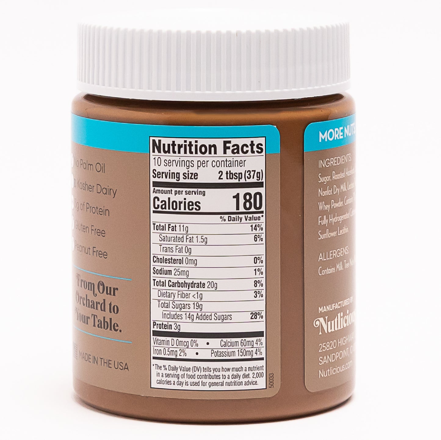 SALE Nutlicious, Hazelnut Latte Spread (13 oz)