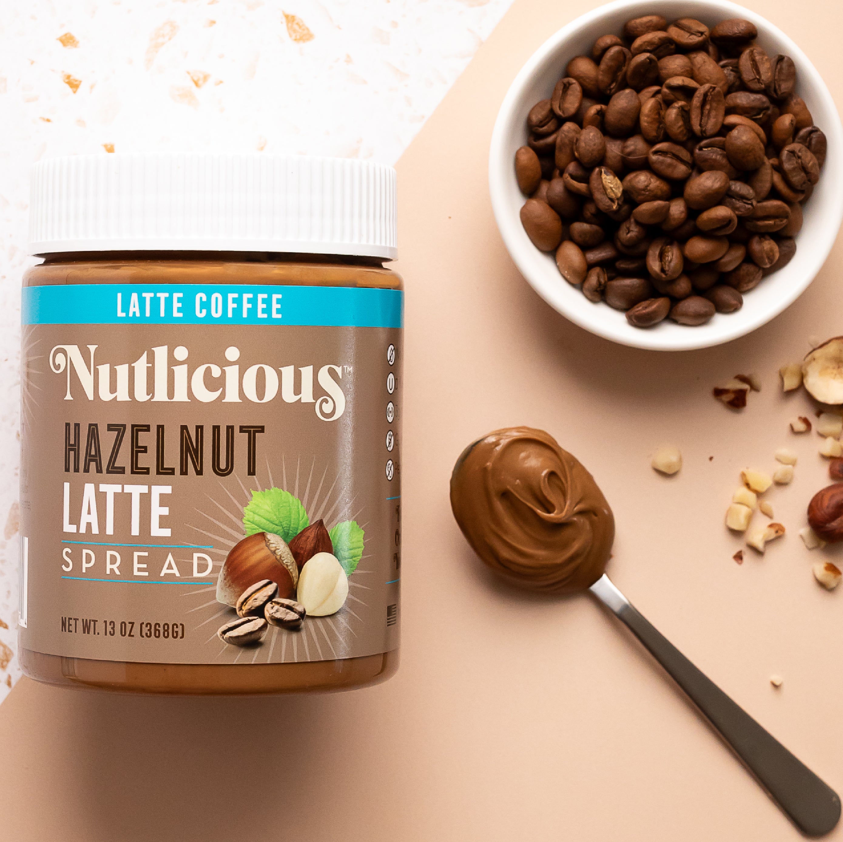 Nutlicious, Hazelnut Latte Spread (13 oz)