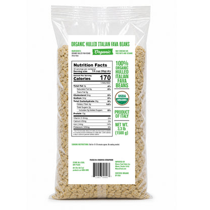 Premium Italian dried fava beans with a rich, earthy flavor and creamy texture. Naturally gluten-free and ideal for soups, stews, salads, dips, and traditional macco di fave.