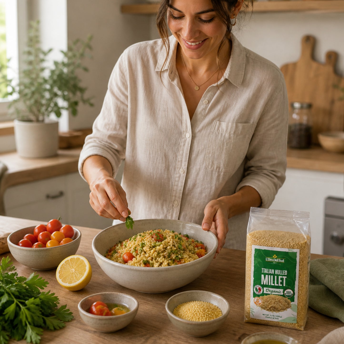 L'Oro Del Sud Hulled Millet, 1.5 kg / 3.3 lb